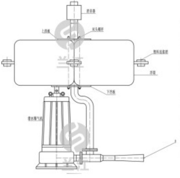 深水自吸式潜水曝气机实物图：